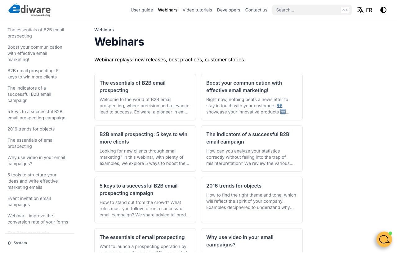 Webinars