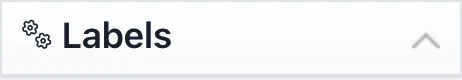 « Labels » block on the right side of the campaign settings