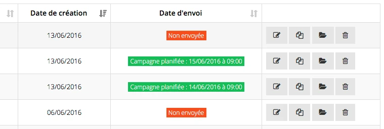 scheduled campaign