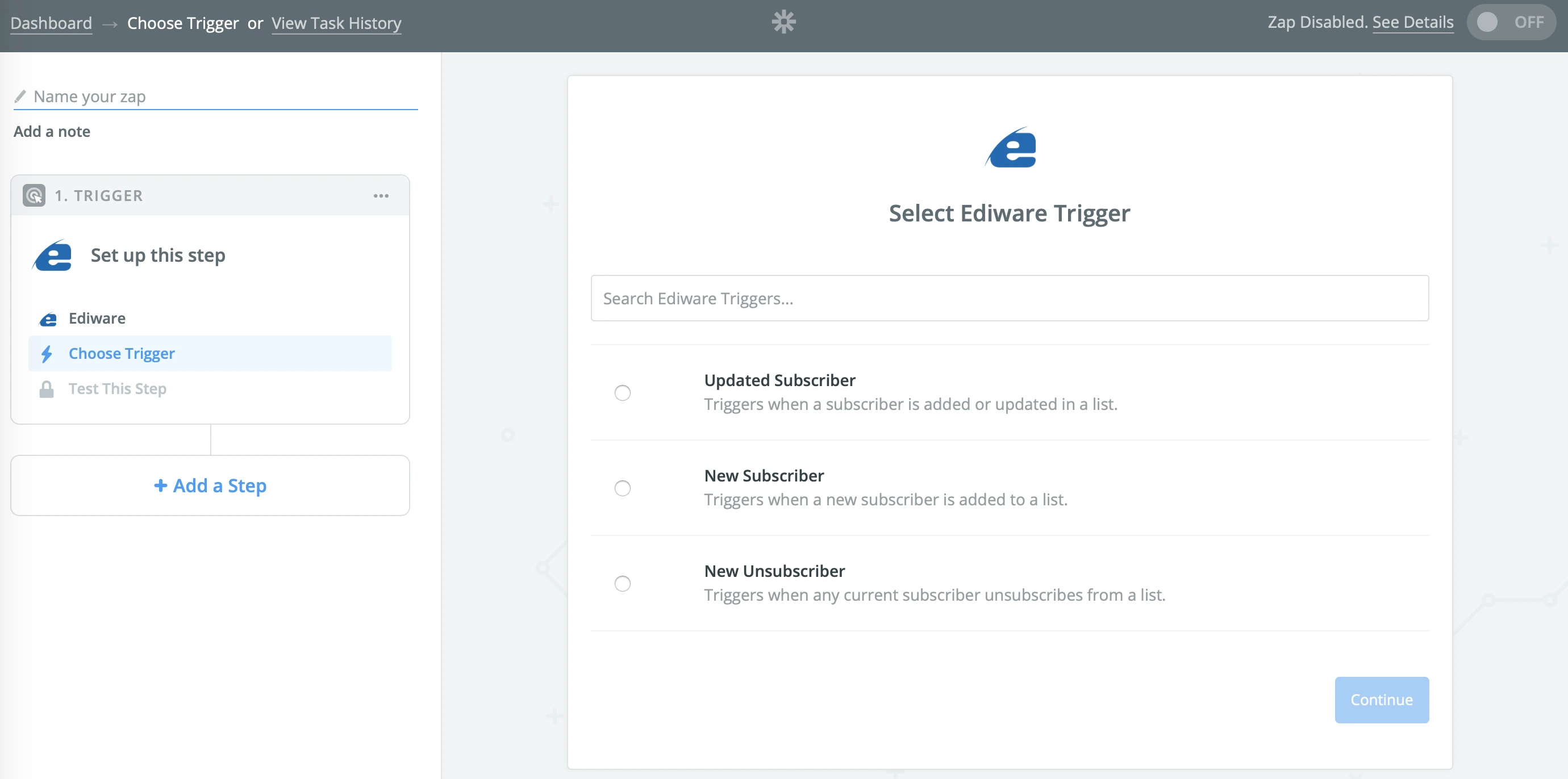Integrate an application with Zapier – Ediware - Help center